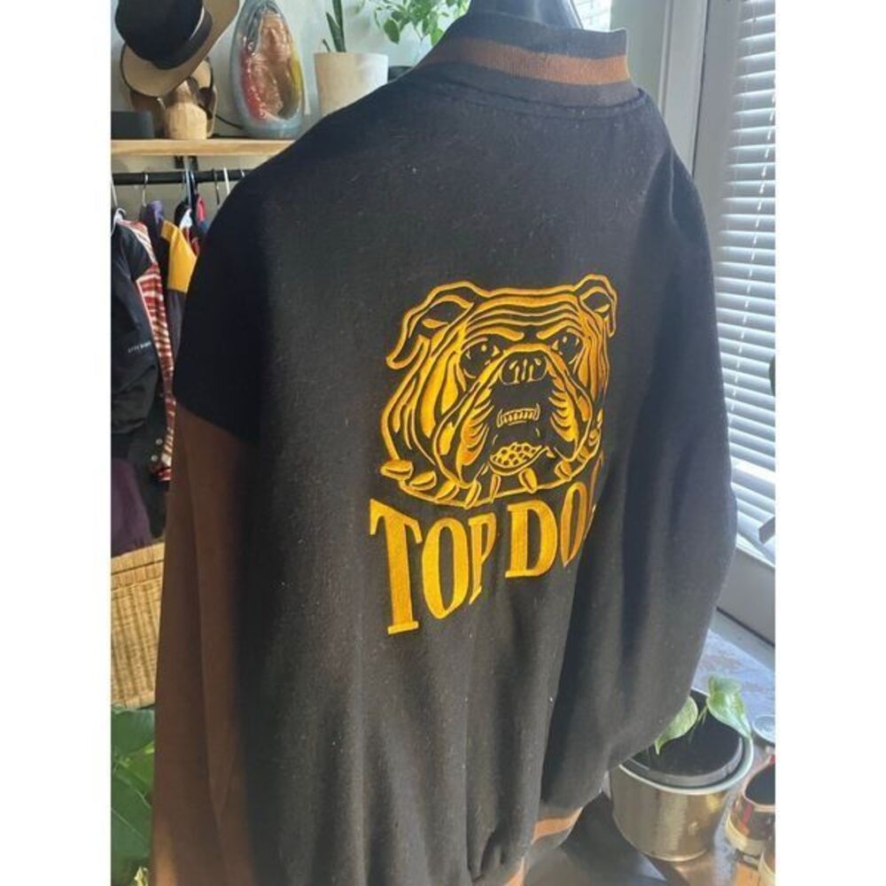 Vintage Bulldog "Top Dog" Letterman swingster Bulldog "Top Dog" Letterman Jacket